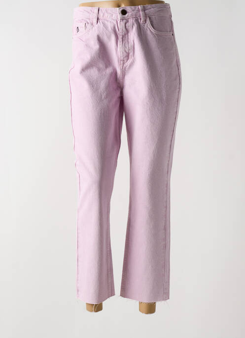 Blugi cu croială dreaptă violet DESIGUAL femeie