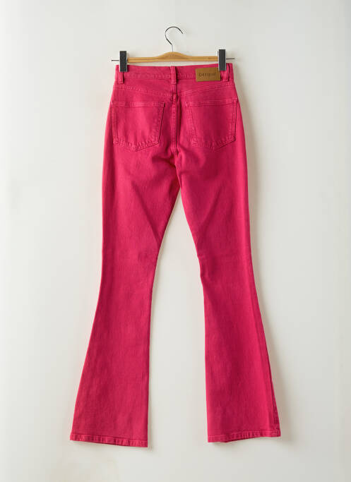 Blugi cu croială evazată roz DESIGUAL femeie