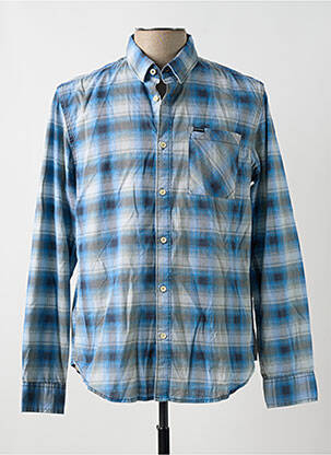 Cămașă cu mâneci lungi albastru GARCIA bărbat