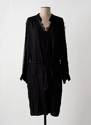 Rochie midi mâneci lungi mâneci lungi negru FREEMAN T.PORTER femeie