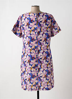 Rochie midi imprimeu floral mâneci scurte violet MOLLY BRACKEN femeie