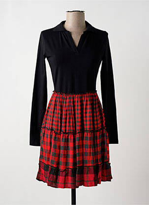 Rochie midi mâneci lungi mâneci lungi negru DESIGUAL femeie
