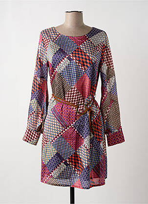 Rochie scurtă croială fluidă mâneci lungi violet MOLLY BRACKEN femeie