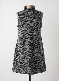 Rochie midi fără mâneci fără mâneci gri DESIGUAL femeie