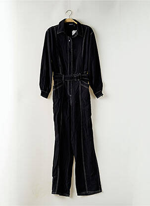 Salopetă-pantalon guler de bluză mâneci lungi negru DESIGUAL femeie