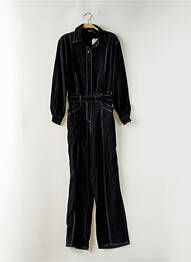 Salopetă-pantalon guler de bluză mâneci lungi negru DESIGUAL femme