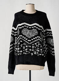 Pulover guler rotund mâneci lungi negru DESIGUAL femeie