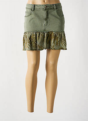 Fustă scurtă gri DESIGUAL femeie