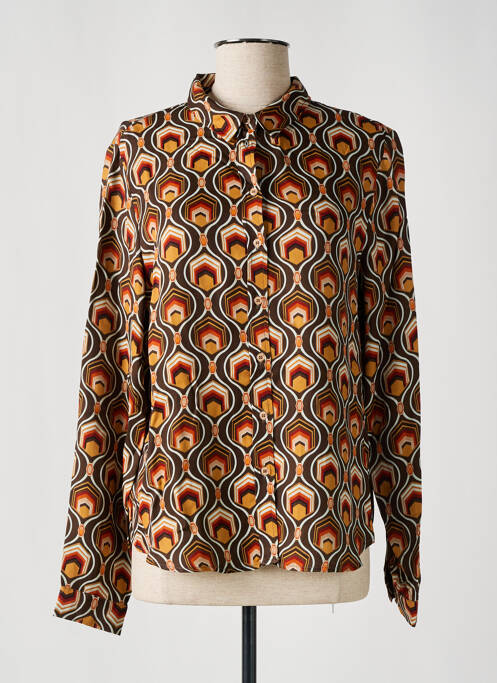 Cămașă maro FREEMAN T.PORTER femeie