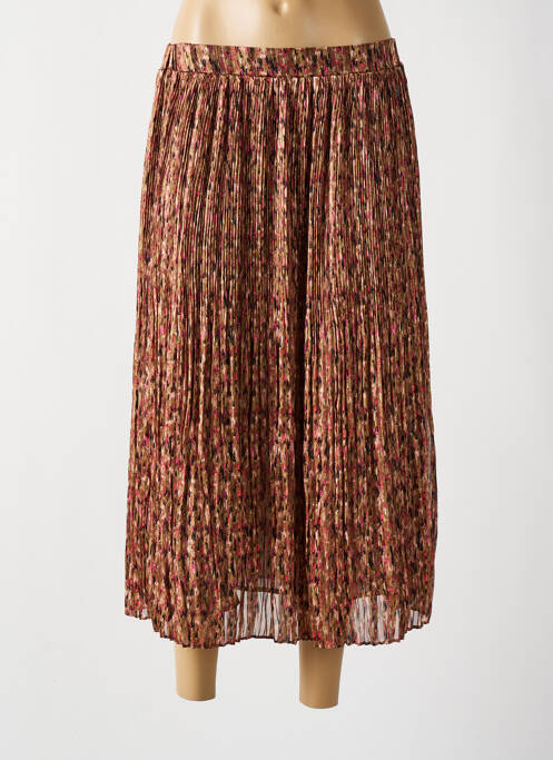 Fustă midi bej GARCIA femeie