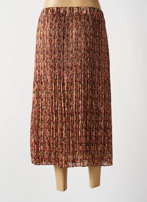 Fustă midi bej GARCIA femeie