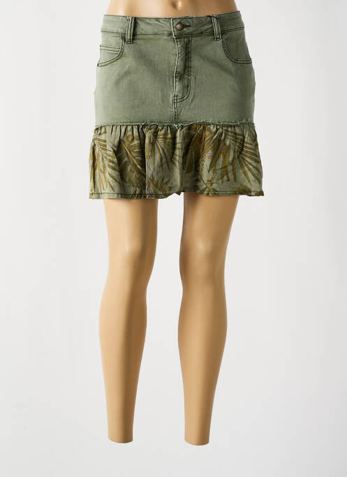 Fustă scurtă gri DESIGUAL femeie