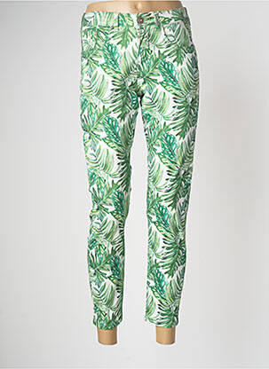 Pantalon 7/8 elasticitate mărime normală verde CREAM femeie