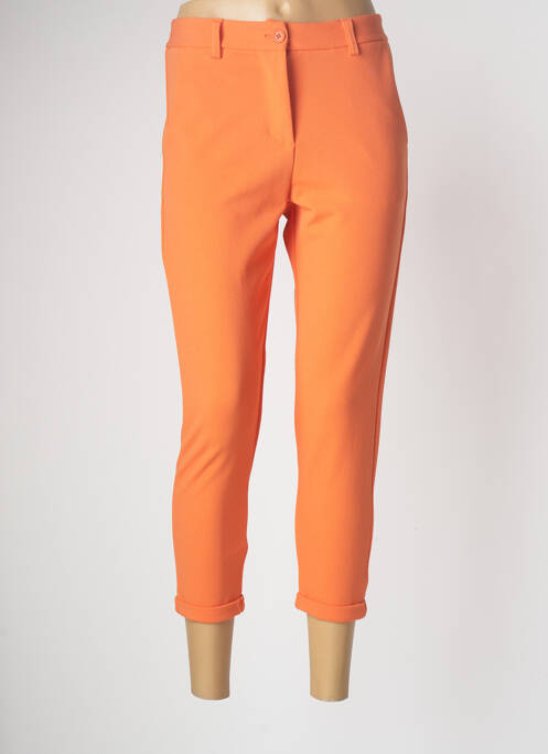 Pantalon trei sferturi portocaliu BANDITAS FROM MARSEILLE femeie