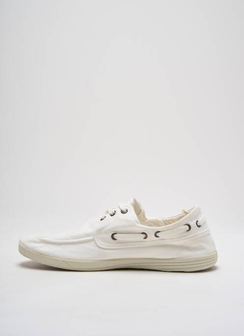 Pantofi de barcă alb NATURAL WORLD bărbat