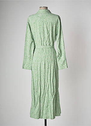 Rochie lungă mâneci lungi mâneci lungi verde CREAM femeie