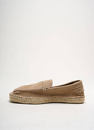 Espadrile nubuc vârf rotund bej NATURAL WORLD bărbat