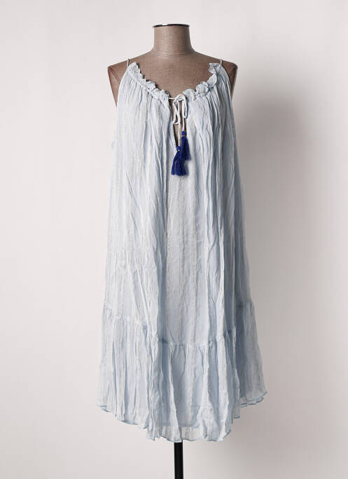 Rochie midi albastru PLACE DU SOLEIL femeie