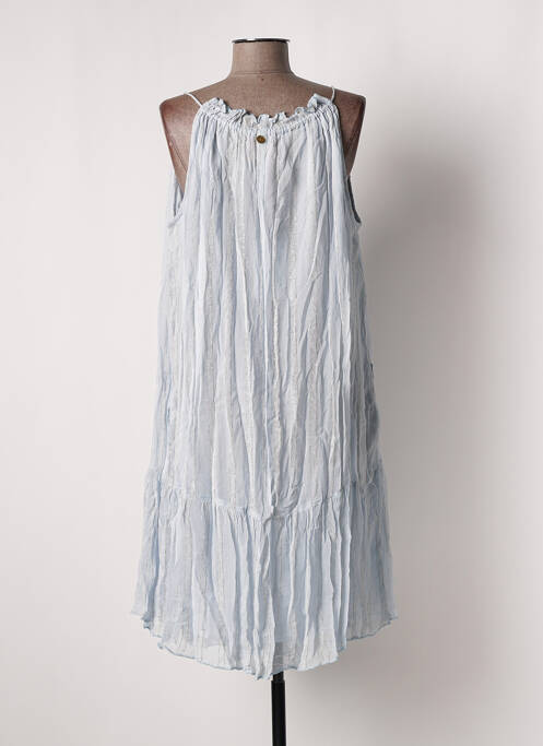 Rochie midi albastru PLACE DU SOLEIL femeie