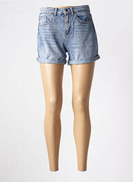 Șort țesătură denim talie înaltă albastru ONLY femeie