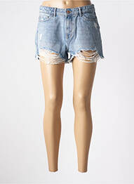 Șort țesătură denim talie înaltă albastru ONLY femeie