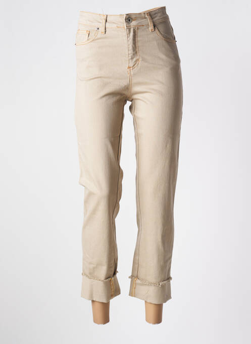 Blugi cu croială dreaptă bej INTUITION femeie