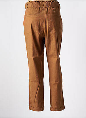 Pantalon drept elasticitate talie înaltă maro SUMMUM femeie