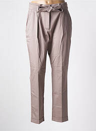 Pantalon drept croială morcov talie înaltă gri SUMMUM femme