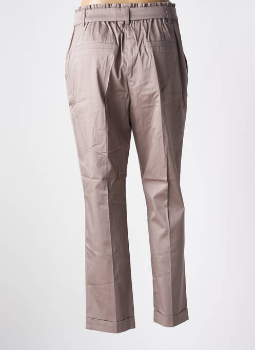 Pantalon drept croială morcov talie înaltă gri SUMMUM femme