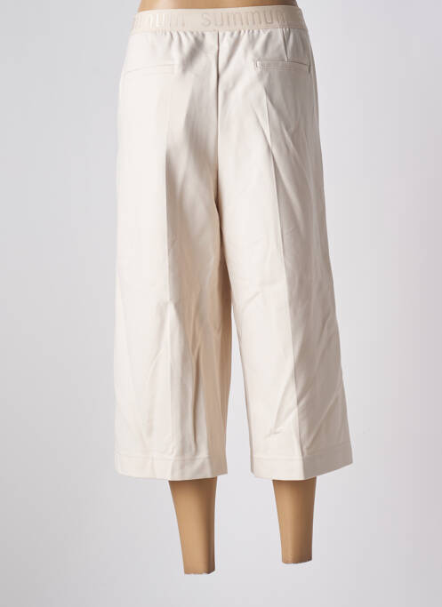 Pantalon trei sferturi elasticitate talie înaltă bej SUMMUM femme