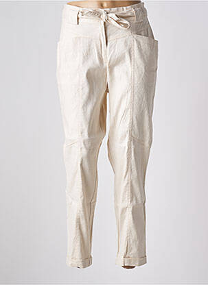 Pantalon slim buzunare bej SUMMUM femeie