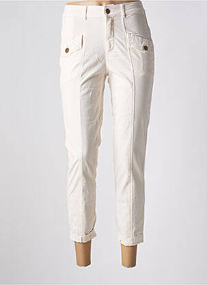 Pantalon trei sferturi buzunare bej SUMMUM femeie