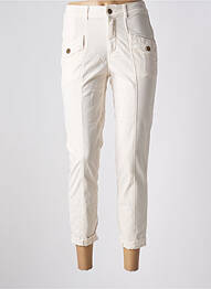 Pantalon trei sferturi buzunare bej SUMMUM femme