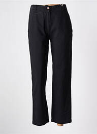 Pantalon 7/8 închidere cu fermoar sub clapetă cu nasturi negru LABDIP femme
