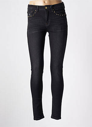 Pantalon slim conic negru BLUE DAZE femeie
