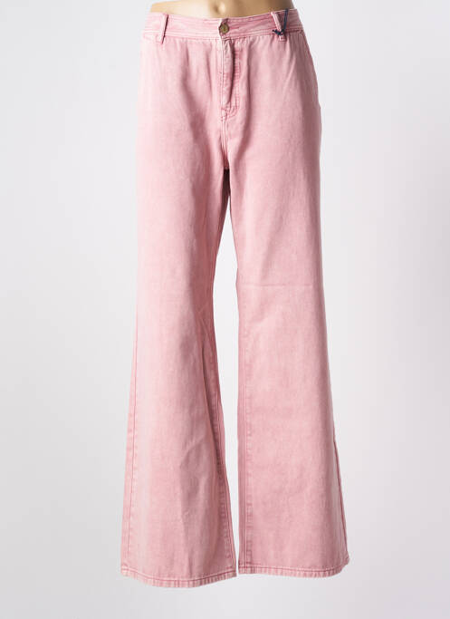 Pantalon evazat roz BLUE DAZE femeie