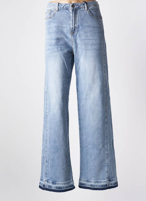 Blugi cu croială evazată albastru BLUE DAZE femeie