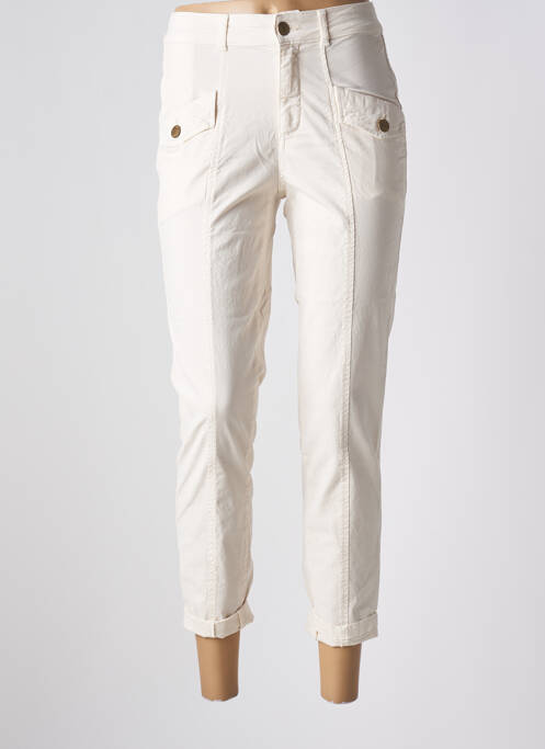 Pantalon trei sferturi buzunare bej SUMMUM femme