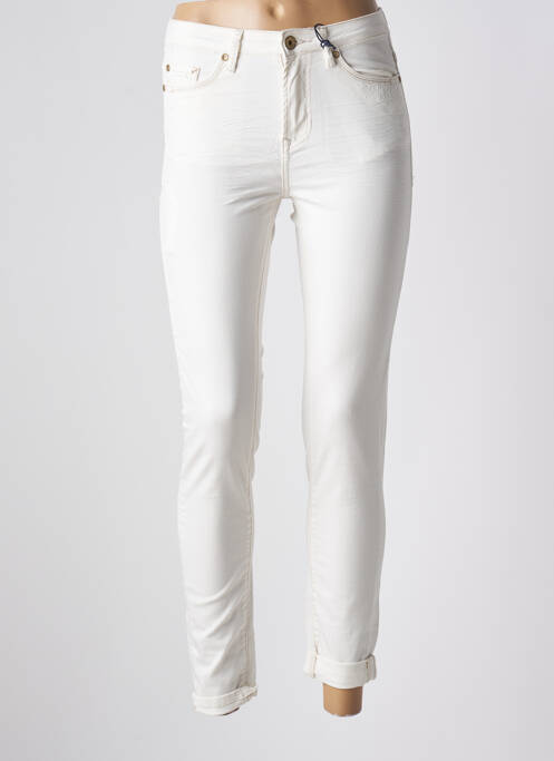 Pantalon 7/8 alb BLUE DAZE femeie