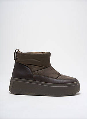 Botine/ghete material neted toc de 4 la 6 cm verde ASH femeie