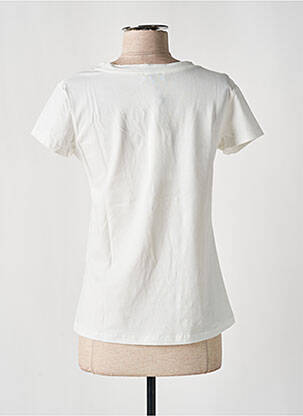Tricou elasticitate mâneci scurte alb NINETTE femeie