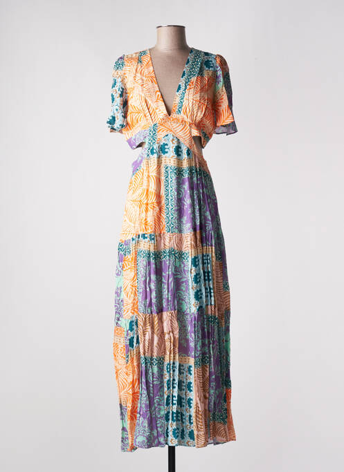 Rochie lungă portocaliu OPULLENCE femeie