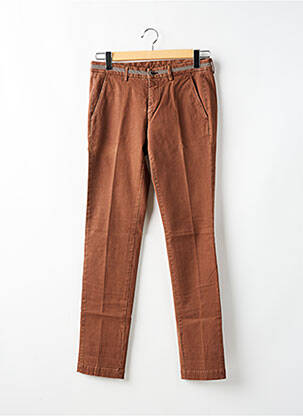 Pantalon chino buzunare maro MASON'S bărbat