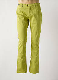 Pantalon chino țesătură poplin mărime normală verde TELERIA ZED bărbat