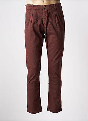 Pantalon chino maro INDIVIDUAL bărbat