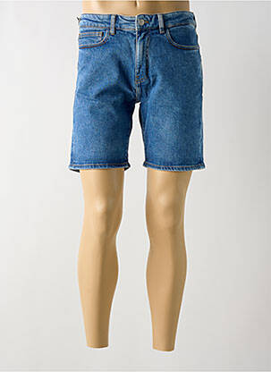 Bermudă țesătură denim albastru KNOWLEDGE COTTON APPAREL bărbat