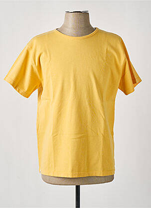 Tricou elasticitate mâneci scurte galben BY CHARLIE B bărbat