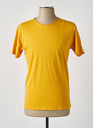 Tricou croială cambrată mâneci scurte galben BY CHARLIE B bărbat