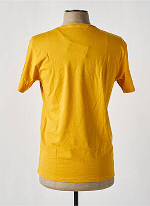 Tricou croială cambrată mâneci scurte galben BY CHARLIE B bărbat