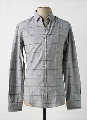 Cămașă cu mâneci lungi gri HUGO BOSS bărbat